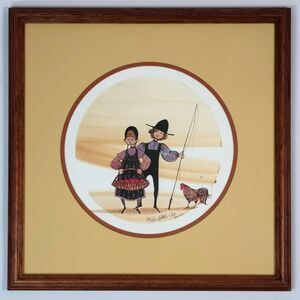 P. Buckley Moss "Friendship" Signed Limited Edition Print 838/1000 Framed 1985